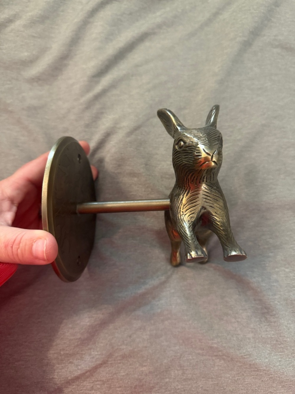 Anthropologie Silver Bunny Wall Hook - Picture 4 of 5